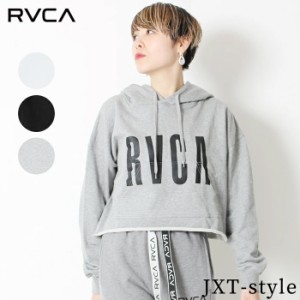 RVCA ルーカ レディース フレッシュマンプルオーバー パーカー ロゴ LOGO [Lot/AJ043-013] ショート丈 ダンス 長袖 サーフ 大人気 インス