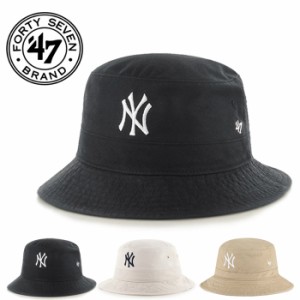 47brand フォーティーセブンブランド NY ヤンキース バケットハット [Lot/B-BKT17GWF]  ニューヨーク バケハ 帽子 メンズ レディース ユ