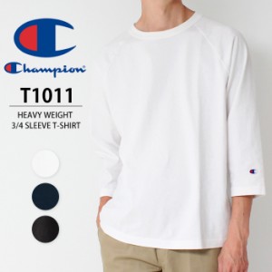 Champion チャンピオン T1011 3/4 ティーテンイレブン ラグランスリーブ 七分袖 tシャツ C5-P404 メンズ カットソー 綿100％ ヘビーウェ