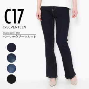 EDWIN エドウィン C17 シーセブンティーン スタンダード ブーツカット CB321 レディース パンツ 美脚 脚長 ヒール ストレッチ デニムパン