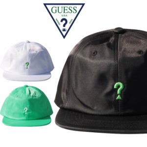 【50％OFF】GUESS GREEN LABEL LIME QUESTION MARK LOGO CAP ゲス グリーンレーベル ？ ロゴ キャップ 帽子 [Lot/GRSS19-015] メンズ レ