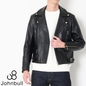 Johnbull ジョンブル シープスキンレザー ライダース ジャケット [Lot/JM231L12] ライダースジャケット ブラック メンズ 男性 羊革 アウ