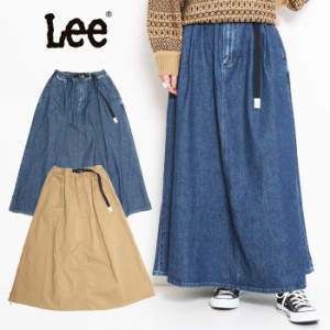 LEE リー OUTDOORS タックスカート [Lot/LL7456] スカート ロングスカート レディース リラックス アウトドア フレア ラフ