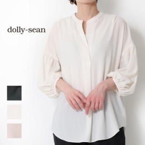 ブラウス スキッパー 七分袖 レディース きれいめ ゆったり 春 夏 dolly-sean オフィス ブランド とろみ 日本製 体型カバー カジュアル 