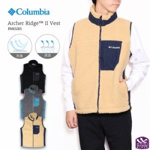 Columbia コロンビア アーチャーリッジ II ベスト Archer Ridge II Vest PM0285 メンズ ジャケット 防風 防寒 保温 ボア もこもこ ブラッ