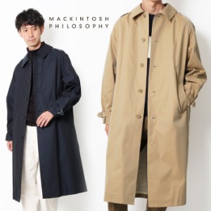 Mackintosh Philosophy マッキントッシュ フィロソフィー CRAWLEY ステンカラーコート［Lot/R8A13-890 ］メンズ ビジネスコート ロングコ