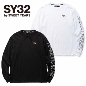 SY32 by SWEETYEARS エスワイサーティスウィートイヤーズ ハートミックス ロゴ ロング tシャツ [Lot/TNS1786J]  メンズ 長袖 Tシャツ ブ