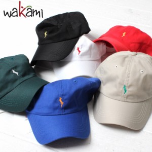 wakami ワカミ 6PANEL CAP 6パネル キャップ ローキャップ [Lot/19SS-WKM-0002] メンズ レディース 帽子 UV対策 日除け ワンポイント 大