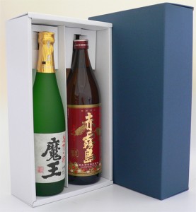 父の日 誕生日 御祝 焼酎 ギフト 超プレミアム焼酎ギフトセット 『名門の粋 魔王 720ml』 『本格芋焼酎 赤霧島 900ml』 ２本セット ギフ