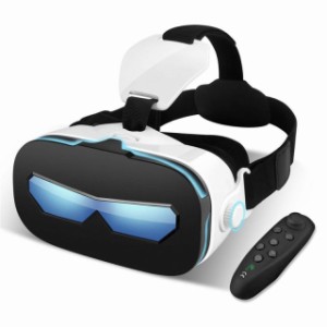 VRゴーグル VRヘッドセット 4−6.3インチ スマホ 対応 iPhone Samsung 3D 動画 ゲーム メガネ外観 Bluetoothコントローラ リモコン