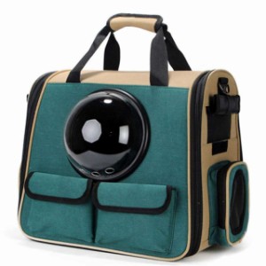 全新版ペットキャリーバッグ ペットバッグ宇宙船カプセル型 マット付き ペット手提げ鞄 カ−ト ネコキャリーケース
