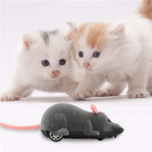 猫おもちゃ 電動ネズミ 猫じゃらし ペット玩具 猫遊び 犬猫ダイエット 運動不足解消 ネズミ型ラジコン リモコン ネズミおもちゃ ミニドラ
