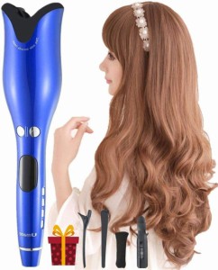 カールヘアアイロン カールアイロン マイナスイオン 自動カールアイロン ミラカール 80℃-210℃ 時間設定可能 カール方向調節可能 海外対