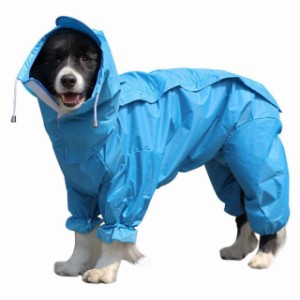 犬用レインコート レインコート ペットレインコート カッパ 犬用合羽 小型犬 中型犬 大型犬 帽子付 通気 完全防水 耐久性 快適 防風 防水