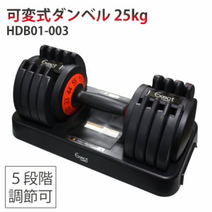 可変式ダンベル 25kg HDB01-003 鉄アレイ メンズ 筋トレ 筋肉 グッズ ジム トレーニング 重り ケトルベル 筋トレグッズ プレート