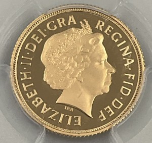 2009年 イギリス エリザベス２世 ロイヤルミント 1ソブリン 金貨 龍退治 PCGS社鑑定 PR70 DCAM