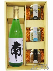  南 ( みなみ )  純米吟醸 720ml   ＋ 鮎のおつまみ3種セット 【 6034 】 【 日本酒・おつまみセット 】【 送料無料 】