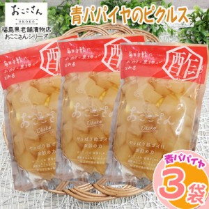 ピクルス 漬物 フルーツピクルス 青パパイヤ 180g (60g×3袋) 果物 長久保食品 送料無料 メール便 NP [青パパイヤのピクルス3袋 BS] 即送