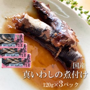 国産  [真いわしの煮付 360g（120g×3袋）鮮冷 BL]保存料・化学調味料不使用 時短商品 送料無料 メール便 NP 即送