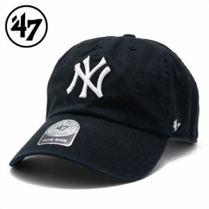 47 Brand フォーティーセブンブランドCLEAN UPキャップ YANKEES 47 CLEAN UP BLACK