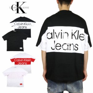 カルバンクライン ジーンズ Tシャツ CALVIN KLEIN JEANS 半袖 トップス メンズ レディース ブランド 大きいサイズ おしゃれ 人気 黒 白