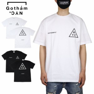 ゴッサム NYC Tシャツ エヌワイシー GOTHAM NYC 半袖Tシャツ メンズ レディース ブランド 大きいサイズ ストリート バックプリント 黒 白