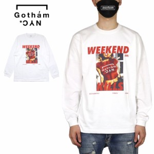 ゴッサム NYC エヌワイシー ロンT GOTHAM NYC Tシャツ 長袖Tシャツ 綿100% メンズ レディース ブランド 大きいサイズ おしゃれ 人気 白 1