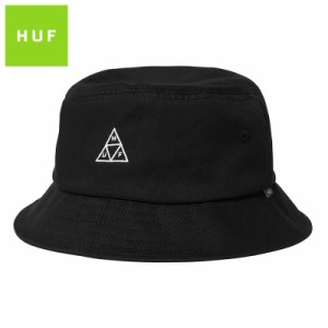 ハフ ハット HUF バケットハット 帽子 メンズ レディース ブランド 大きいサイズ おしゃれ 綿100% コットン 黒 huf009 ブラック