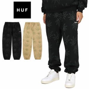 HUF スウェットパンツ ハフ ジョガーパンツ セットアップ 対応 メンズ ブランド 大きいサイズ おしゃれ おすすめ 人気 黒 裏起毛