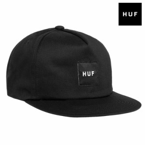 HUF キャップ ハフ 帽子 メンズ レディース ブランド フラットバイザー 5パネル 綿100% 人気 ストリート黒 huf23ss005 ブラック