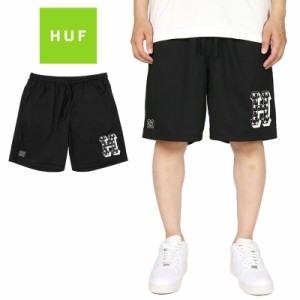 HUF ショートパンツ ハフ ハーフパンツ ボトムス ジャージ メンズ ブランド 大きいサイズ おしゃれ 人気  黒