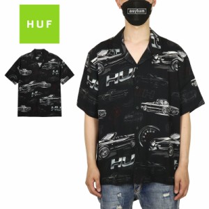 HUF シャツ ハフ 半袖シャツ 開襟 トップス メンズ レディース ブランド 大きいサイズ おしゃれ おすすめ 人気 黒