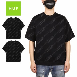 HUF Tシャツ ハフ 半袖 ニット セーター メンズ レディース ブランド 大きいサイズ おしゃれ 黒 スケボー スケーター ストリート