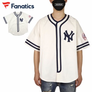 ファナティクス シャツ FANATICS ベースボールシャツ NY 半袖 メンズ レディース ブランド 大きいサイズ おしゃれ おすすめ