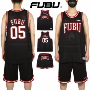 フブ セットアップ FUBU バスケタンク ショーツ バスケシャツ メンズ レディース ブランド 大きいサイズ 黒