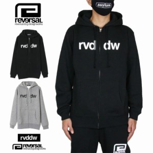 リバーサル パーカー セットアップ対応 REVERSAL ジップアップ ZIP UP SWEAT PARKA rvbs037 ブラック グレー M L XL