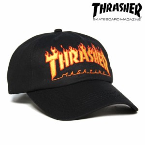 THRASHER スラッシャー FLAME OLD TIMER CAP 3131363 ストリート 秋冬 キャップ 帽子 ブラック  M/L/XL