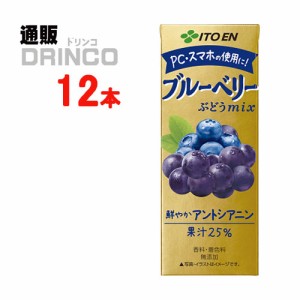 野菜ジュース ブルーベリーmix  200ml 紙パック 12本 [ 12 本 * 1 ケース  ] 伊藤園 【送料無料 北海道・沖縄・東北別途加算】 