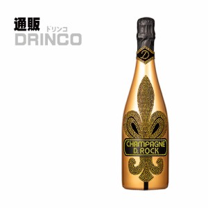 スパークリングワイン D.ROCK ブリュット ゴールド ルミナス（ロゴ部分発光） 750ml 瓶 1本