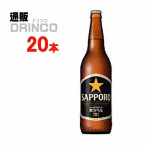 ビール 黒ラベル 633ml 瓶 20 本 [ 20 本 * 1 ケース ] サッポロ 【送料無料 北海道・沖縄・東北別途加算】 