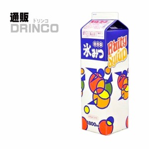 シロップ 氷みつ いちご はちみつ入り Aタイプ 1800ml 紙パック 1本 ハニー