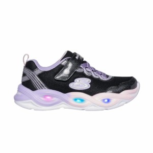 SKECHERS スケッチャーズ Sライツ：ツイスティー グロウ TWISTY GLOW キッズ ジュニア 子供 スニーカー 光る靴 303717L-BKMT