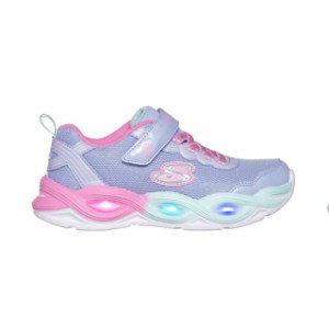 SKECHERS スケッチャーズ Sライツ：ツイスティー グロウ TWISTY GLOW キッズ ジュニア 子供 スニーカー 光る靴 303717L-PWMT