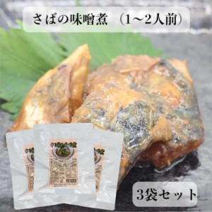 さばの味噌煮 120ｇ（1〜2人前） 3袋セット さば味噌 鯖 さば味噌煮 レトルト レトルト惣菜 和風総菜 レトルト食品 保存食 