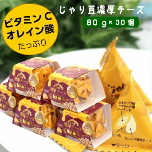 送料無料 じゃり豆 濃厚チーズ (80g) 30個セット ひまわりの種 かぼちゃの種 アーモンド の3種類に衣を巻いて焼き上げ 濃厚