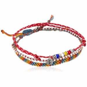 wakami ワカミ アンクレット 3 Strand Stone Anklets Antigua WA-BC17012 レッド レインボー ビーズ