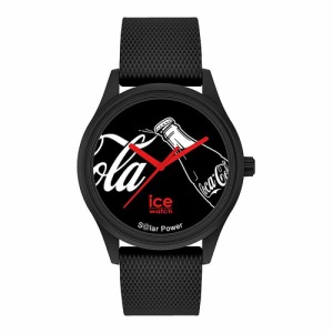 ICE-WATCH アイスウォッチ 腕時計 COCA COLA ICE WATCH コカ コーラ アイスウォッチ アイコニック ブラック ミディアム 018512 メンズ ユ