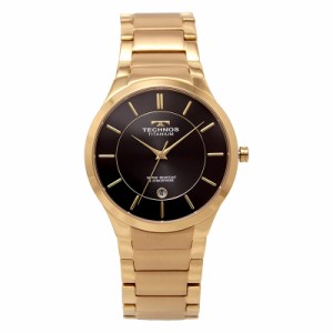 TECHNOS テクノス 腕時計 T9B21GB メンズ ゴールド ブラック