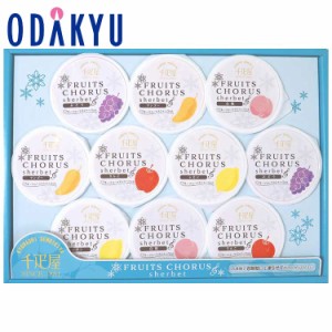 父の日 遅れてごめんね ［ 京橋千疋屋 ］ フルーツコーラスシャーベット 10個入 【約7-10日届】※沖縄・離島へは届不可