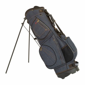 (即納) 19ゴルフ デニム キャディバッグ インディゴブルー 8.5型 ゴルフ用品 スタンドバッグ おしゃれ 可愛い メンズ レディース